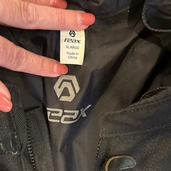 Men's Reax Alta Black Performance Moto Jacket Size XL